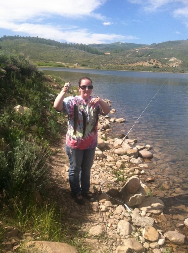 Not the best picture of me but check out those fish!